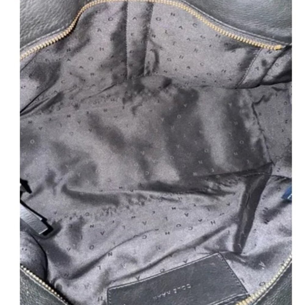 Cole Haan Black Leather Bag, Crossbody Strap - Picture 8 of 12